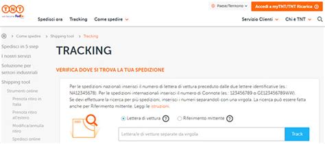 tracciatore pacco online